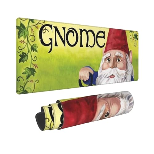 Tapis de souris gnomes colorés grand format pour le télétravail