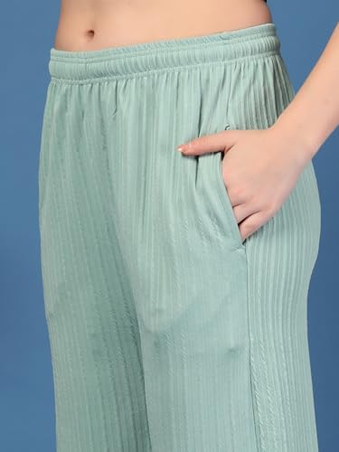 Image of UZARUS Women's Ultra-Soft Baggy Fit /Relaxed Fit Joggers with Side Pockets & Gripped Hem