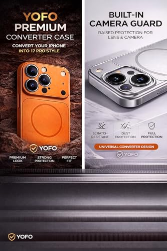 Image of YOFO Premium Case for iPhone 17 Pro Max | Style Design | in-Built Camera Guard Blue