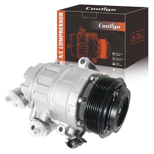 Image of AC Compressor with Clutch Fit for Ford Police Interceptor Utility 2013-201 | Compatible With Explorer 2011-2015,Replaces CO9777C,68201076, BB5319D629DA,DB5Z19703A,EB5319D629AA,EB5Z19703B,BB5319D629DC
