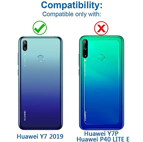 Eonpam 2 Pezzi Vetro Fotocamera per Huawei Y6 2019 Lente Posteriore Ricambio HD Original Camera Glass con Kit di Riparazione