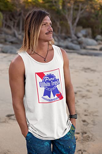 T-shirt Homme Blanc Old Glory en taille Large coupe classique