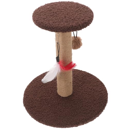 Rascador torre para gatos DOITOOL con cuerda de sisal miniatura 1