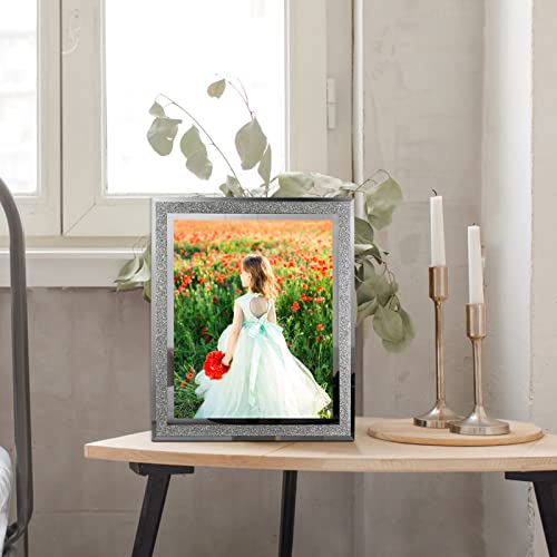 Calenzana 4 Pack 8X10 Picture Frames, Sparkle Glass Photo Frame 8 By 10 Set For Tabletop, Horizontal Or Vertical Display #TOP4