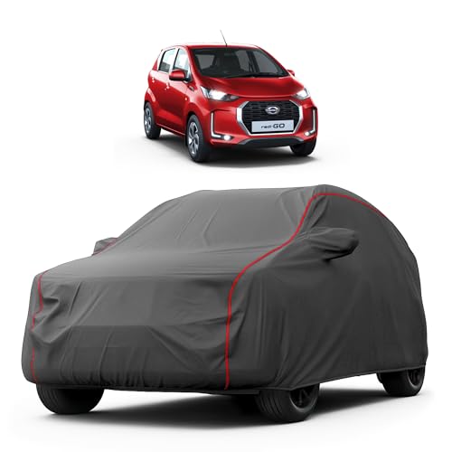 Image of Heavy-Duty Car Cover for Compatible with Datsun redi-GO (2016 to 2025 All Models) Deluxe Car Protection Cover - Waterproof & UV-Resistant All-Season Exterior Protection