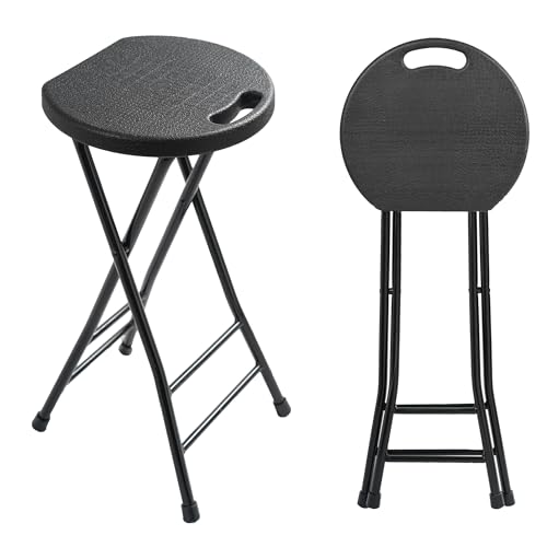 Premium Klapphocker – bis 250kg belastbar, Tragbarer Klappbarer Faltbarer Hocker mit Tragegriff, Leichter & Langlebiger Hocker mit rutschfeste Füße für Garten Indoor/Outdoor – Schwarz (2, 60cm Höhe) Premium Klapphocker – bis 250kg belastbar, Tragbarer Klappbarer Faltbarer Hocker mit Tragegriff, Leichter & Langlebiger Hocker mit rutschfeste Füße für Garten Indoor/Outdoor – Schwarz (2, 60cm Höhe)