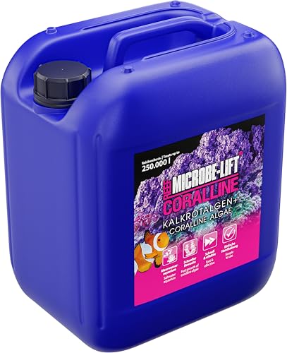 ARKA Coralline - 5 L - Potenciador de Algas coralinas Rojas para acelerar el Crecimiento e intensificar los Colores de Las Algas coralinas Rojas en acuarios Marinos.