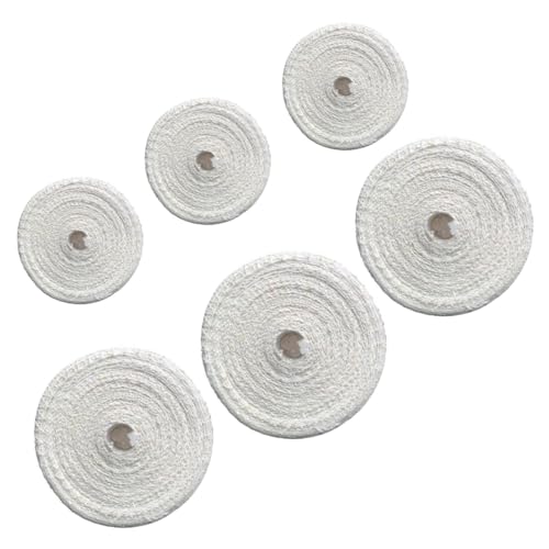 UKCOCO Red de Algodón para Embalar Carne y Jamón 6 Rollos (3 de 1 M 3 de 3 M) Herramienta de Cocina para Atar y Curar Carnes, Malla Elástica para Salchichas y Ahumados, Suministros