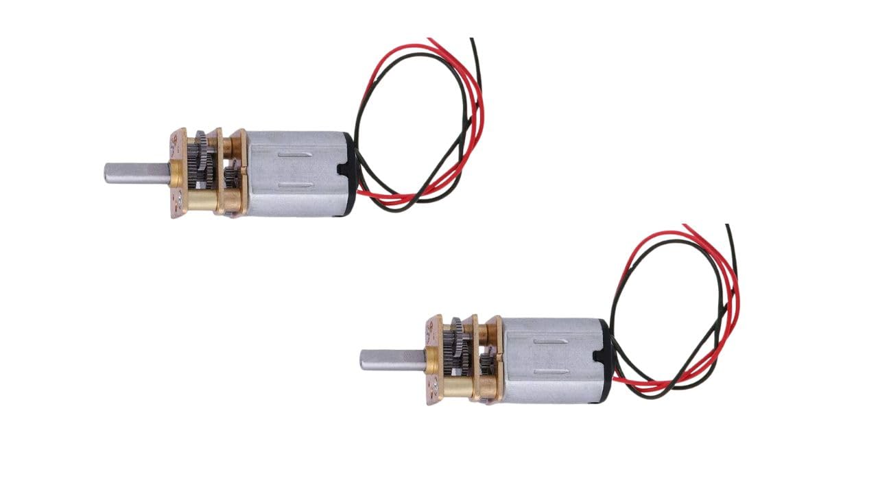 ERH India 2 Pcs N20 60 RPM 3.7V-6V DC Micro Gear Reduction DC Motor with 30:1 Metal Gearbox for Robotics projects and Working Model Making Motor DIY Kit (B0CTHR4F59) Amazon Price History, Amazon Price Tracker