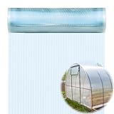 Premium Clear Pergola Roof Panels,(49.2ft x3.2ft) Durable Polycarbonate Roofing Sheets,Plastic UV Resistant Greenhouse Roof Panels for Elegant Outdoor Spaces and Gardening