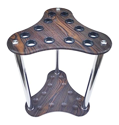 Support de queue de billard et porte-cannes vertical avec rangement au sol stable
