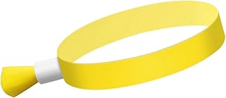 Clyictz 100 muñequeras de colores para eventos, para conciertos (amarillo)