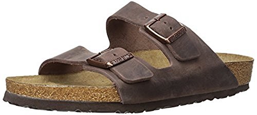 Birkenstock Unisex Arizona Soft Footbed Habana Oiled Leather Soft Footbed Sandals - 36 M EU / 5-5.5 B(M) US