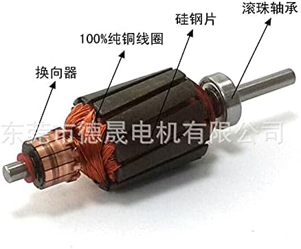 Shaft Diameter 5mm Permanent Magnet DC Motor 12V 24V 38SRZ Miniature High Speed Large Moment Speed Forwarding Motor - (Speed(RPM): 5000)