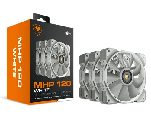 Ventilateur haute puissance COUGAR MHP 120 blanc pour un refroidissement PC optimal