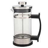 Coffee Pot, Stainless Steel Glass French Press Coffee Maker, French Press Filter Pot Household Tea M