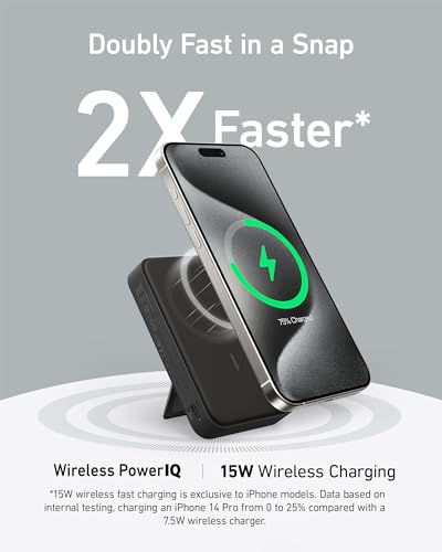 Anker A1654 Maggo Power Bank, Qi2 Certified 15W Ultra-Fast Magsafe-Compatible Portable Charger thumb #1