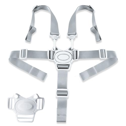 AWAVM Nouveau Harnais Chaise Haute UniverselleSangles de sécurité pour chaise haute, harnais de sécurité 5 points pour enfants convertibles pour Chaise...
