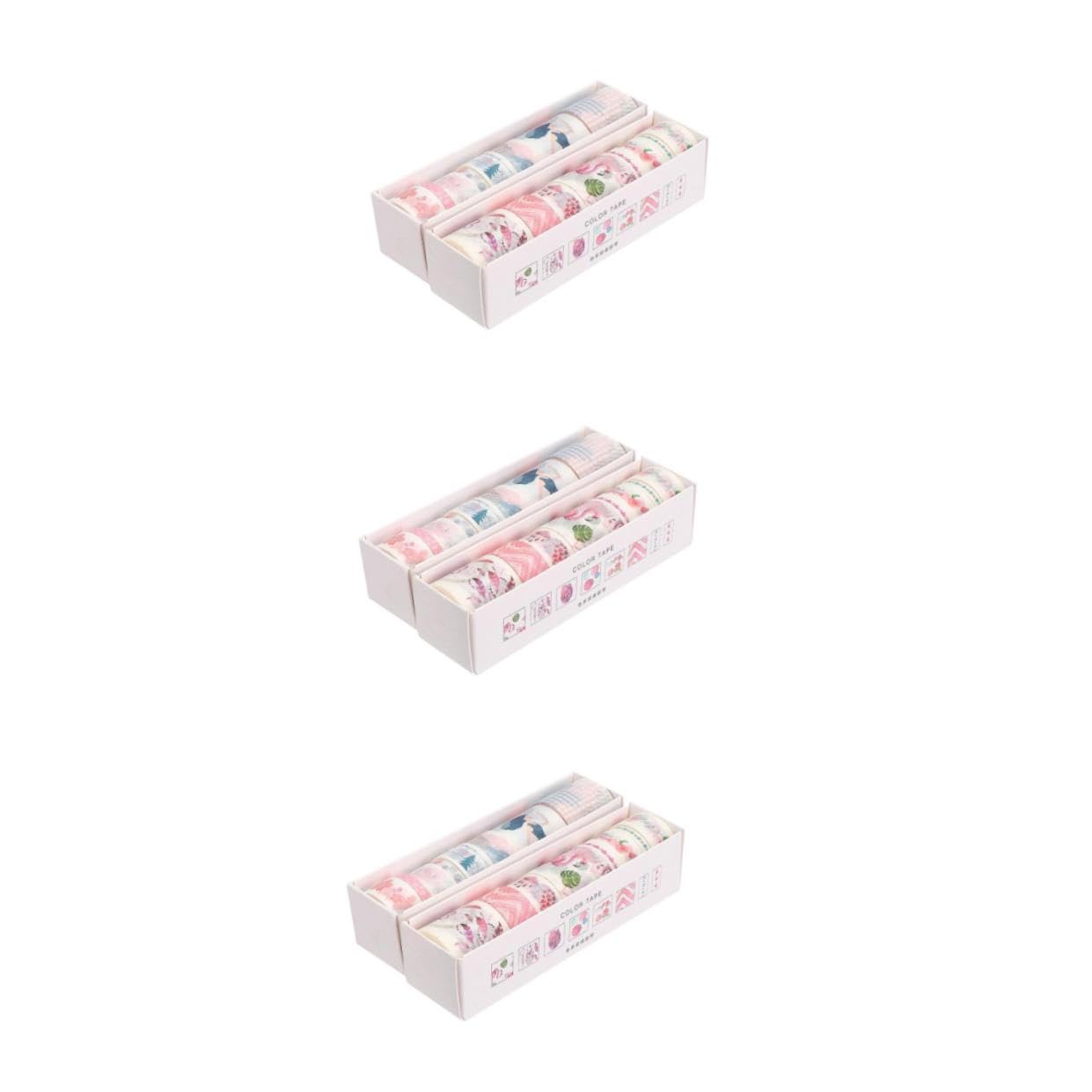 NUOBESTY 48rotoli Nastro Adesivo Carta Wasabi Per Scrapbooking e Decorazioni Di Adesivi Colorati Per Notebook e Diari Per Fai Da Te e Regali Creativi