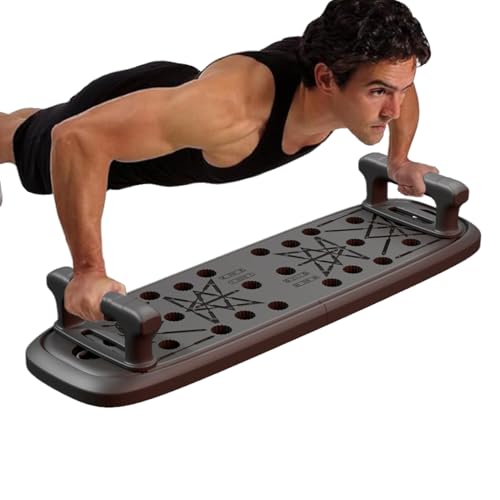 Tuxxjzm Tabla de flexiones | Tabla de ejercicios en casa, para entrenamiento de fitness, accesorios de entrenamiento de fuerza ajustables para pecho, hombros y espalda