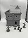 Tabletop Miniature Medieval Castle Building Terrains Compatible with D&D - 28mm Scale Scenery with Medieval Architecture Style, Collectible Dioramas, Paintable, by HAUTICO Gift for Hobby Enthusiasts