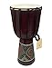 Djembe Drum African Bongo Drum Solid Wood & Hand Painted LARGE SIZE 16