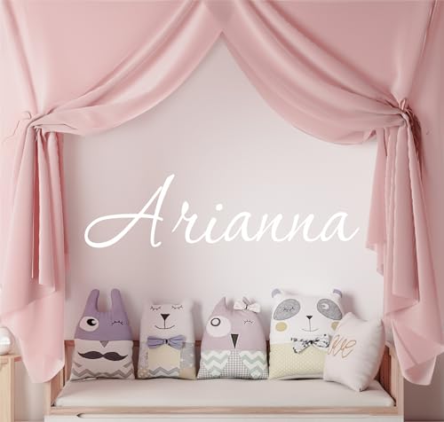 Vinilo decorativo personalizado para pared nombre único miniatura 5