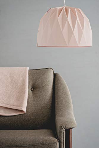 Best Deal 🛒 Tweelingen Modern Home Decor - Unique Origami Pendant Light Folding Paper Lampshade with Socket and Black Cord (Powder)