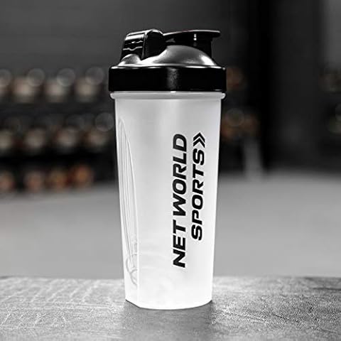 FORZA 700ml Protein Shaker Bottle - BPA & Phthalate Free Drink Shaker Bottle with Non-Leak Cap | Sports Water Bottle | Shaker for Protein Shakes (Pack of 1, Black) Cover