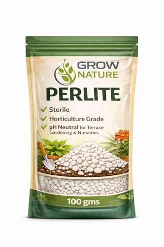 Image of Perlite for Plants | Horticulture Grade Soil Conditioner for Gardening, Terrace & Nursery | Improves Drainage & Aeration (100g)