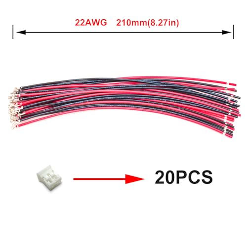 Kit conector JST PH 2.0 20 pzas cable 21cm 22AWG miniatura 2