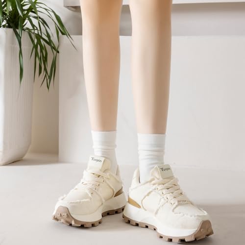 Irisbear Crew Socks for Women Bamboo Viscose Quarter Crew Socks Aesthetic Soft Lightweight Ankle Dress Socks2