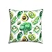 Housse d'oreiller Dessin Animé, Brocoli, Avocat Housse De Coussin Élégant Décoration De Maison Doux Taie D’Oreiller pour Canapé Chambre Lit 45X45Cm