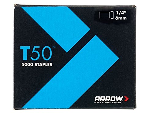 Agrafes T50 6 mm de qualité supérieure Arrow pour professionnels exigeants en menuiserie