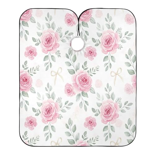 Capa de Corte de Pelo con Estampado Floral Impermeable Profesional para Barbería con Cierre Ajustable de Broche para Peinados y Estilismo miniatura 2