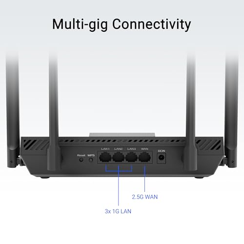 Image of ASUS RT-BE50 7 Expandable Wi-Fi Router - Dual Band BE3600, 4K-QAM, MLO, 160MHz Channels, AiMesh, 3 Ports 1G LAN, 1 Port 2.5G WAN