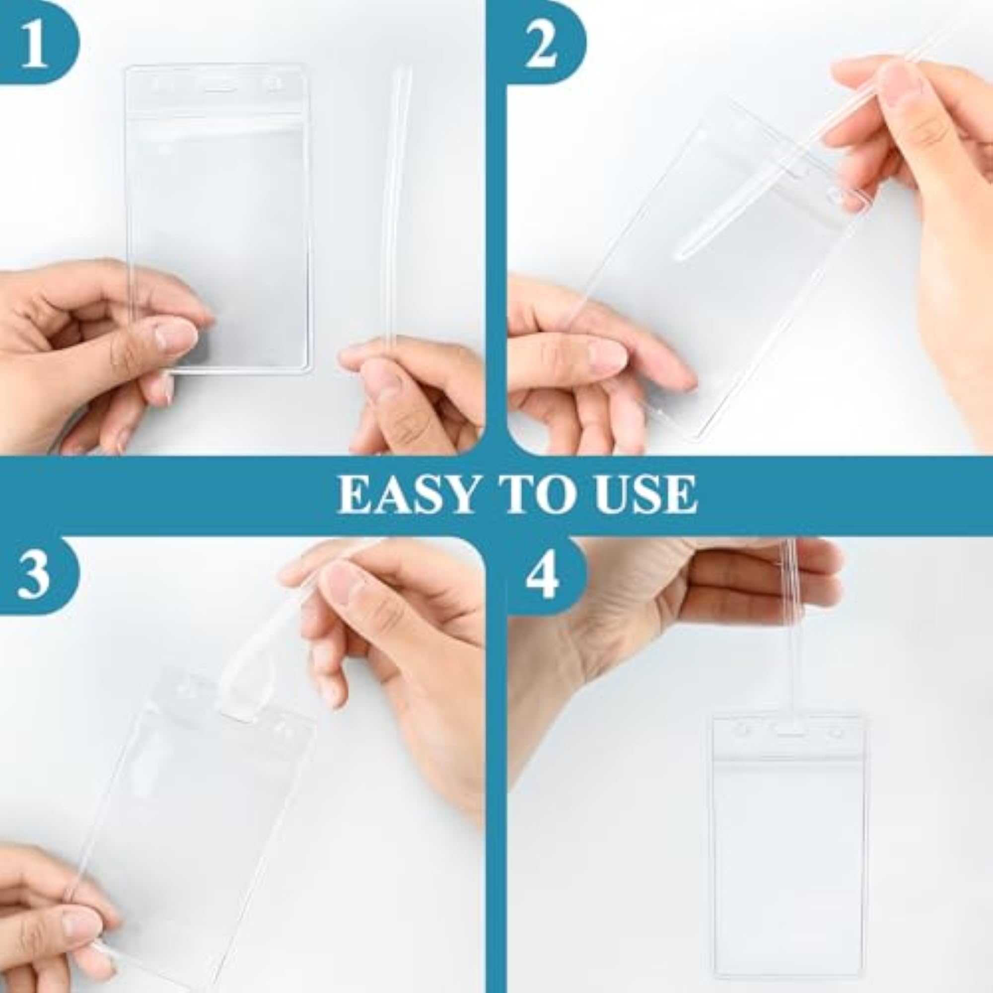 50 Pack Luggage Bag Tag Holders