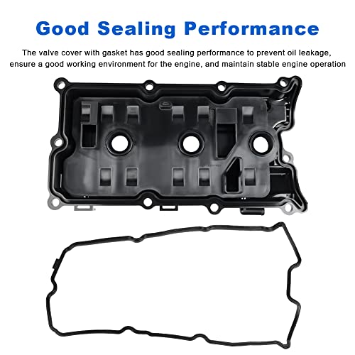 Image of WATERWICH Engine Valve Cover with Gasket & Bolts Compatible with Nissan Pathfinder Infiniti QX4 3.5L 2002 2003 2004 Replacement for 13264-5W500 13264-5W510 13264-5W51A