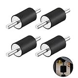 4 Stück Gummipuffer M6 Schwingungsisolatoren Gummi schwingungsdämpfer 20 mm x 20 mm, Vibrationsdämpfer Silentblock m6 für Fitnessgeräte, Klimaanlagen, Motoren und mehr (Stecker 4PCS)