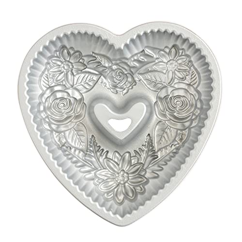 Nordic Ware Floral Heart Bundt, 6-Cups