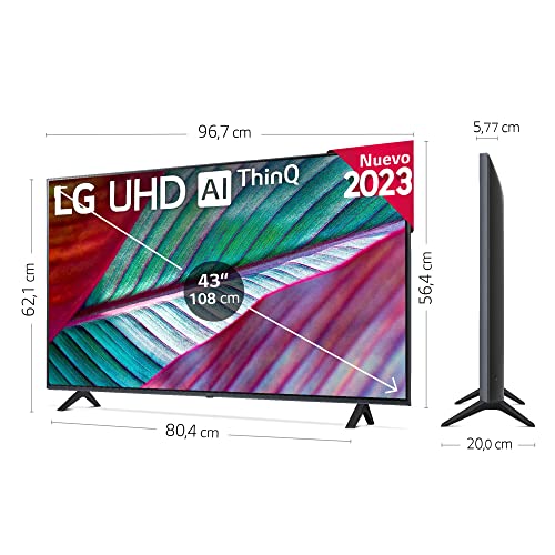 LG 43UR78006 - 43 inch (109 cm) - 4K UHD - LED - 2023 - SMART - Afbeelding 3