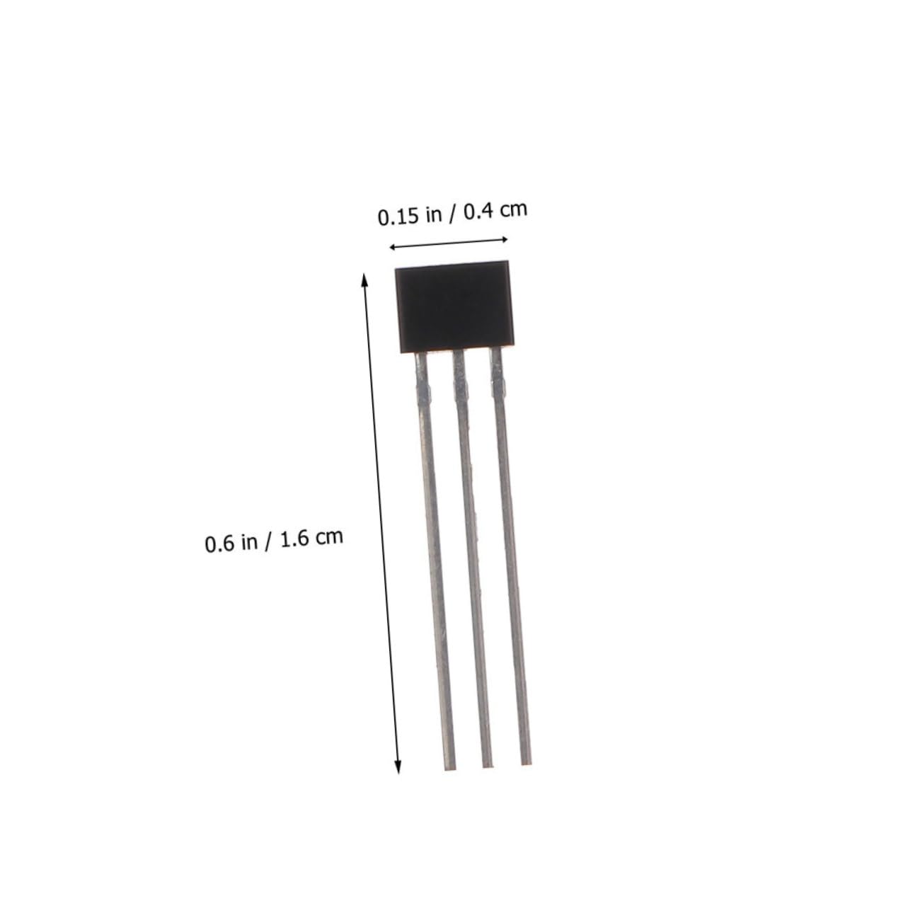 OSOLADY 10pcs Hall Effect Sensor Switch 3 Pin Hall Sensor House Brushless Electric Motor Hall Parts 3pins Sensor Halls Parts Sensor for Appliances Integrated Circuits Sensor Alloy