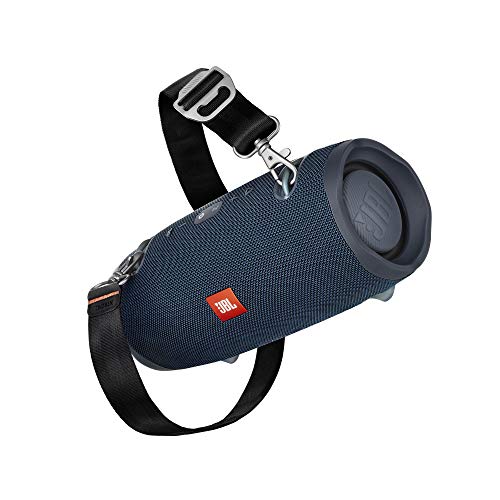 JBL Xtreme 2 Speaker Bluetooth Portatile, Cassa Altoparlante Bluetooth Impermeabile IPX7, Con Microfono, Porta USB, JBL Connect+ e Bass Radiator, fino a 15 Ore di Autonomia, Blu