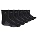 adidas Boys Youth Graphic Large Quarter Sock, Pack of 6, Black/Graphite/Phantom, 3-9