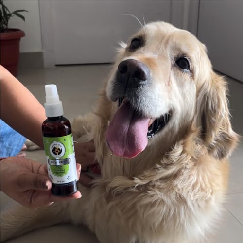 Image of FUR BALL STORY Herbal Tick & Flea Spray for Dogs & Cats | Anti Tick Pet Spray| Helps Repel Ticks, Fleas, Soothes Itchy Skin | Daily Use Coat Spray | Eucalyptus, Tulsi & Lemongrass 100 ml (Pack of 2)