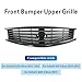 SKYYO Front Bumper Grill Grille For Compatible with Infiniti G25 2011 2012 G37 2010-2013 4 Door Sedan (Glossy Black, For Infiniti G37/G25 4 Door Sedan)