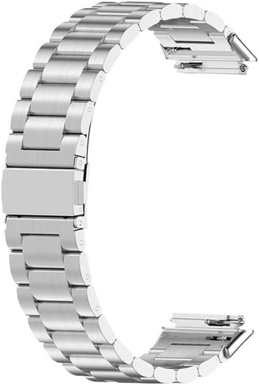 Stainless Steel Strap Fit for Huawei Band 8 7 Smart Band Metal Watchband Fit for Huawei Band 6 Pro Wristband for Honor Band 6 7 Bracelet (Color : Silver, Size : for Huawei Band 7)