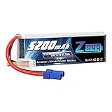 Zeee 3S 5200mAh Lipo Battery 11.1V 50C RC Battery with EC5 Connector Soft Case for RC Airplane...