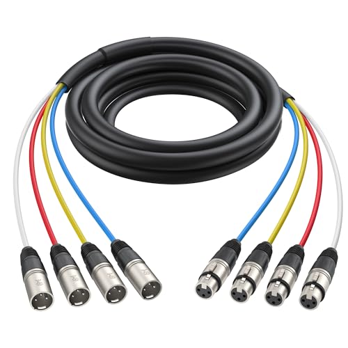 Câble serpent XLR mâle femelle 1,8 m pour équipement audio