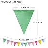 Amazon.com: 60 Flags/36ft Burlap Imitated Pastel Triangle Pennant ...